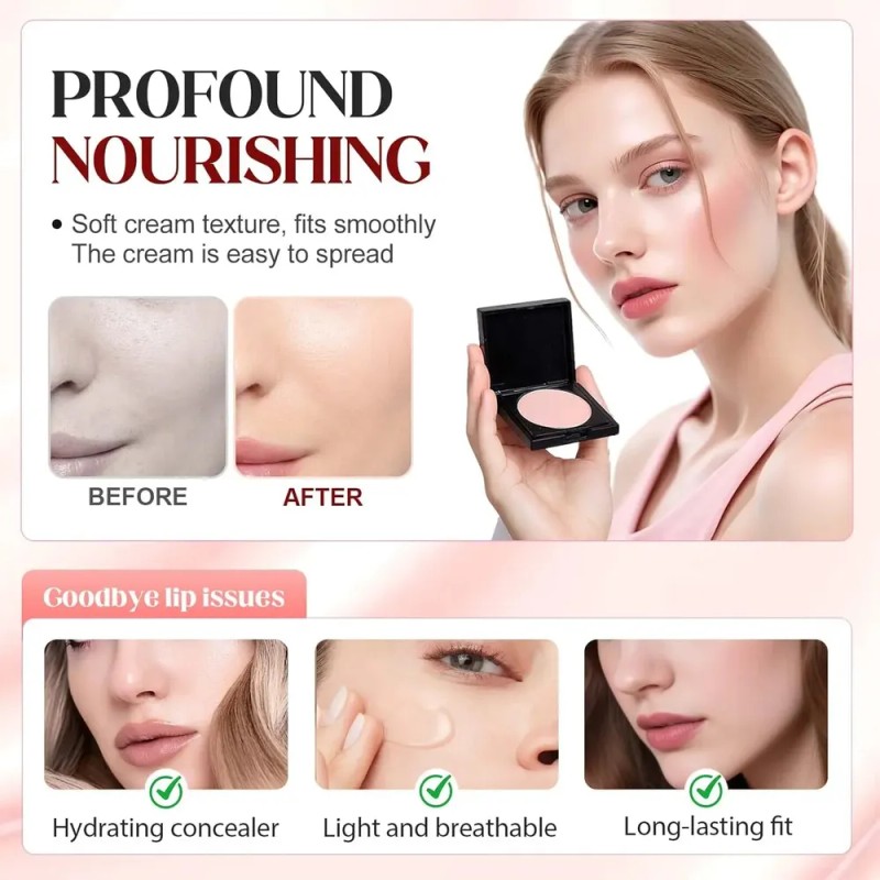 . Iluminador De Contorno De Ojos, Corrector Rosa Ligero '
