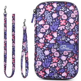 VanFn Travel Wallet Family Passport Holder RFID Blocking Travel Document Organiser Waterproof Holiday Passport Case Men Women for ID Card, Credit Cards, Flight Tickets, Money, Coins