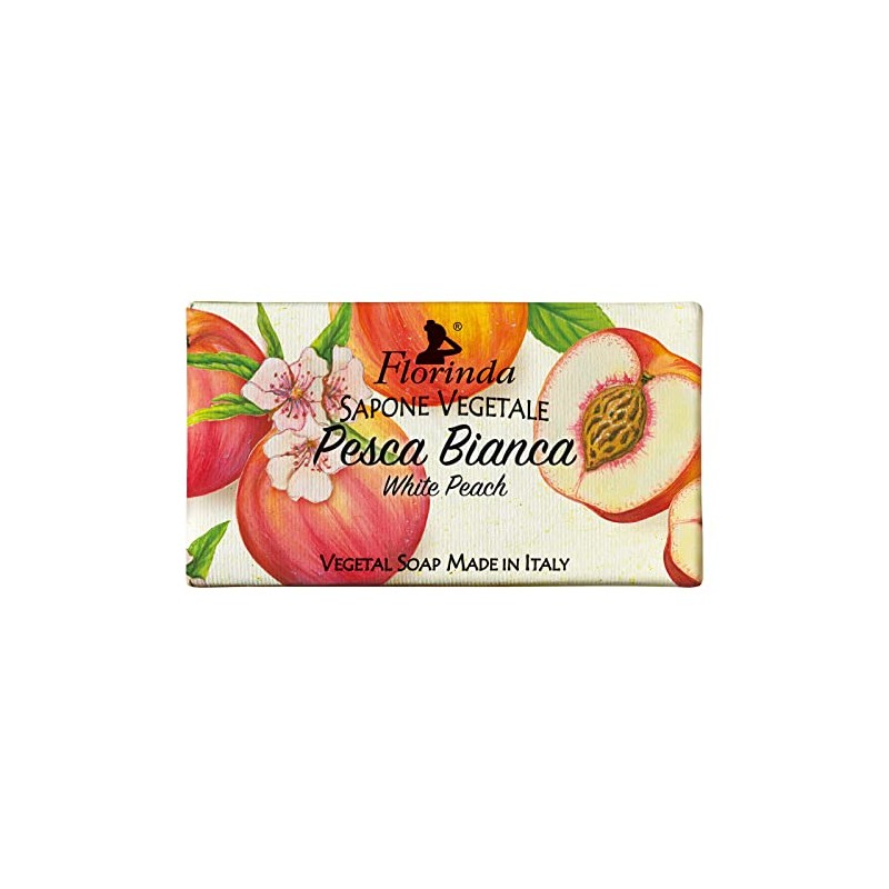 Florinda Soap 6.7 oz (190 g), White Peach