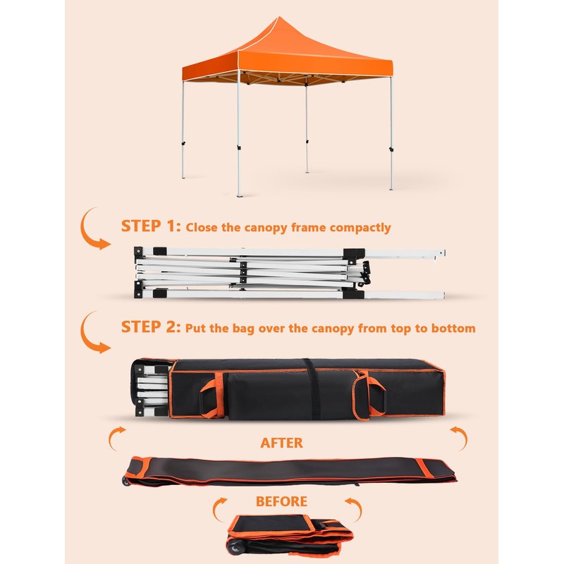 Roetelo Heavy Duty Canopy Bag Replacement, Large Tent Storage Bag
