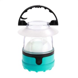 Dorcy 41-3019 4 LED Mini Lantern with Hanging Hooks and Batteries, Assorted Colors, clear (Pack of 3), Green
