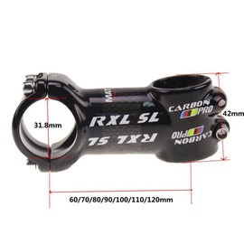 RXL SL Carbon Short stem MTB Carbon stem Road Bike stem 31.8 Stem Carbon Fiber 60mm 31.8 stem Bicycle Stem Road/MTB Bike Stems Bike Parts 31.8x60/70/80/90/100/110(60mm)
