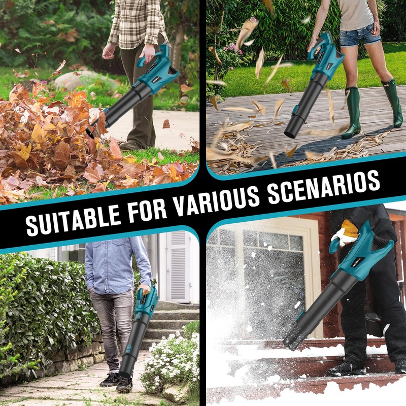 HEINPRO Cordless Leaf Blower Up to 500CFM Compatible with Makita