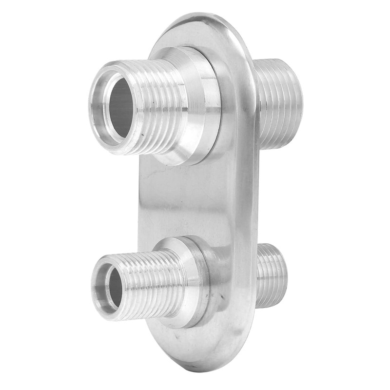 A/C Bulkhead, Car 2‑Port Air Conditioner Bulkhead Connector Universal Modification