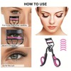 Eyelash Curler with 10pcs Replacement Pad, 1 Set Professional Makeup