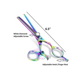 Professional Hairdressing cutting Scissors Barber J2 Shears Swivel Thumb Haircutting scissors Size 6.5"