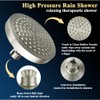 High Pressure Rainfall Shower Head, 6'' Luxury Modern Showerhead with