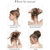 SARLA Messy Bun Hair Piece for Women Girls Synthetic Scrunchies