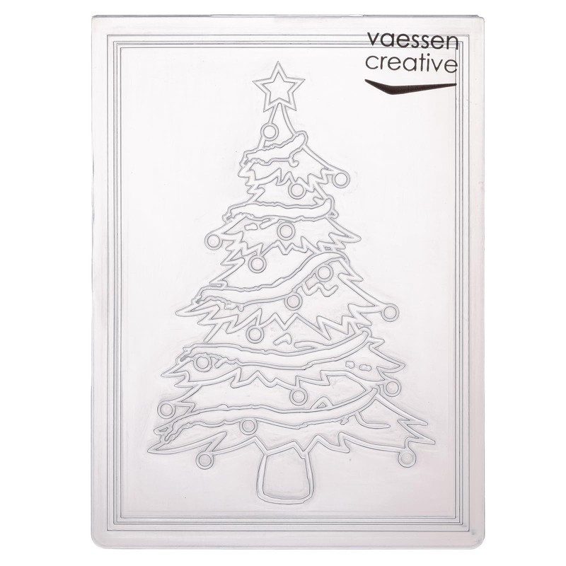 Vaessen Creative Embossing Folder Christmas Tree 14.6 x 10.7 cm