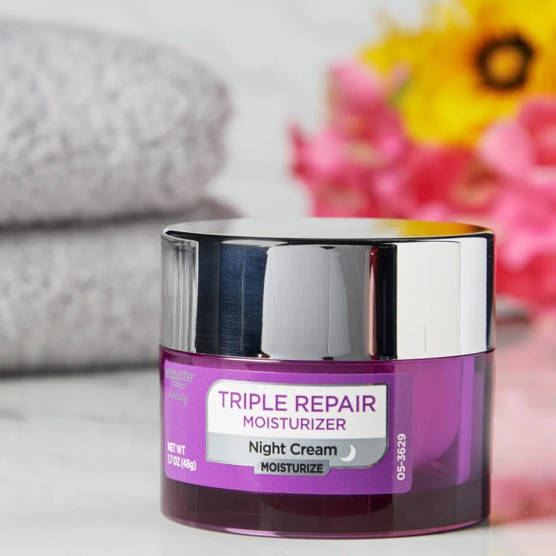 Equate Beauty Triple Repair Crema Facial Noche 48g