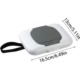 Travel Wipes Case, Wipe Dispenser, Portable Refillable Wipe Container,Reusable Travel Baby Wipes Case, Wipe Holder for Diaper