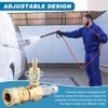 BNYTXV Downstream Injector for Pressure Washer, Adjustable Power Washer Soap