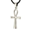 Ankh Pendant made from 925 Sterling Silver with Cotton Necklace