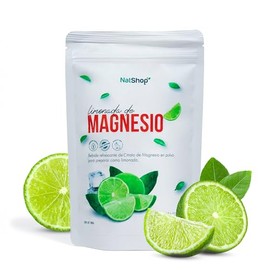 NATSHOP | Citrato de Magnesio en Polvo - Sabor Limonada Natural - Suplemento de Magnesio Alta Biodisponibilidad - Sin Azúcar ni Aditivos Artificiales 