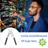 Rotable Cage Nut Tool, Cage Nut Insertion/Removal Tool on The