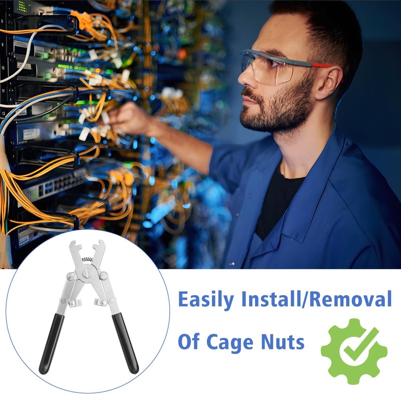 Rotable Cage Nut Tool, Cage Nut Insertion/Removal Tool on The