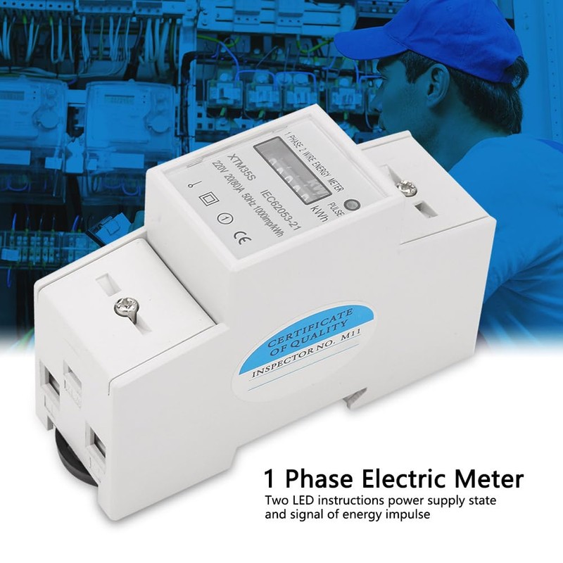 220V Digital 1 Phase 2 Wire Conta Chilowatt Conta Kw