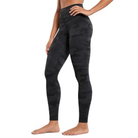 CRZ YOGA Butterluxe High Waisted Lounge Legging 28'' - Workout Leggings for Women Buttery Soft Yoga Pants Dark Grey Camouflage 2 Large