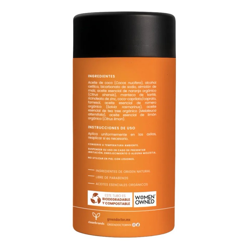 Desodorante Barra Green Doctor Mix Bergamota Lavanda Naranja 165g