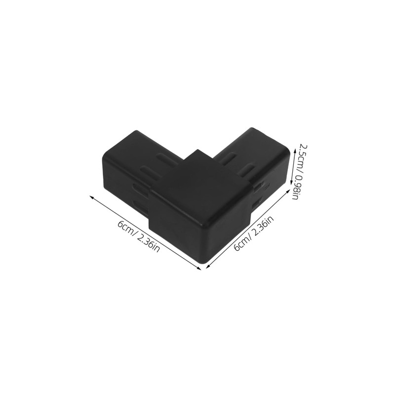 TEHAUX 10pcs Plastic Square Tubing Connectors Shape Tube Fittings for