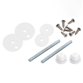 Duoleimi Toilet Seat Attachment Set, Stainless Steel & Plastic Toilet Seat Hinges Replacement Parts for Klozet Kapağı & Toilet Lid Attachment, Universal Toilet Seat Replacement Parts Set