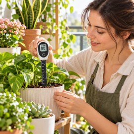 Digital Soil Moisture Meter for Plants – Real-Time Plant Hygrometer Sensor for Indoor & Outdoor Gardening