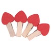 Hztyyier 50 Pinzas de Madera con Corazón Rojo, Mini Pinzas