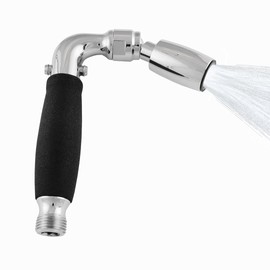 Handheld RV Shower Head with On Off Switch (Plumbing Code Compliant) - Solid Metal Construction - 1.5 GPM - Chrome