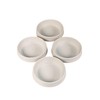 Light Grey Rubber Castor Cups 56mm Protect Wooden, Laminate, Tiled