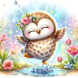 Baby Room Wall Art Prints; Frogs Nursery Décor; Kids Room Decorations; Gender Neutral Art; Baby Shower Gift; Unframed Wall Art; Baby Room Decor; Woodland Animals (Set of 4) 8 in. x 10 in.