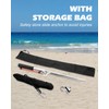Venussar 32'' Sand Spike Boat Anchor Pole, with Stainless Steel