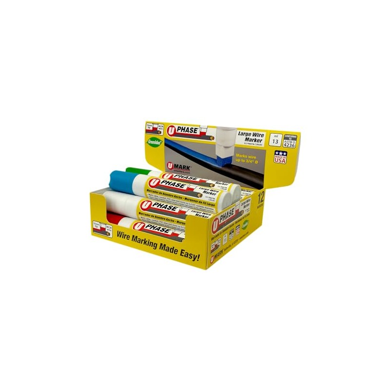 U-Mark Large U-Phase® Single Phase Color Assortment Pack of 12