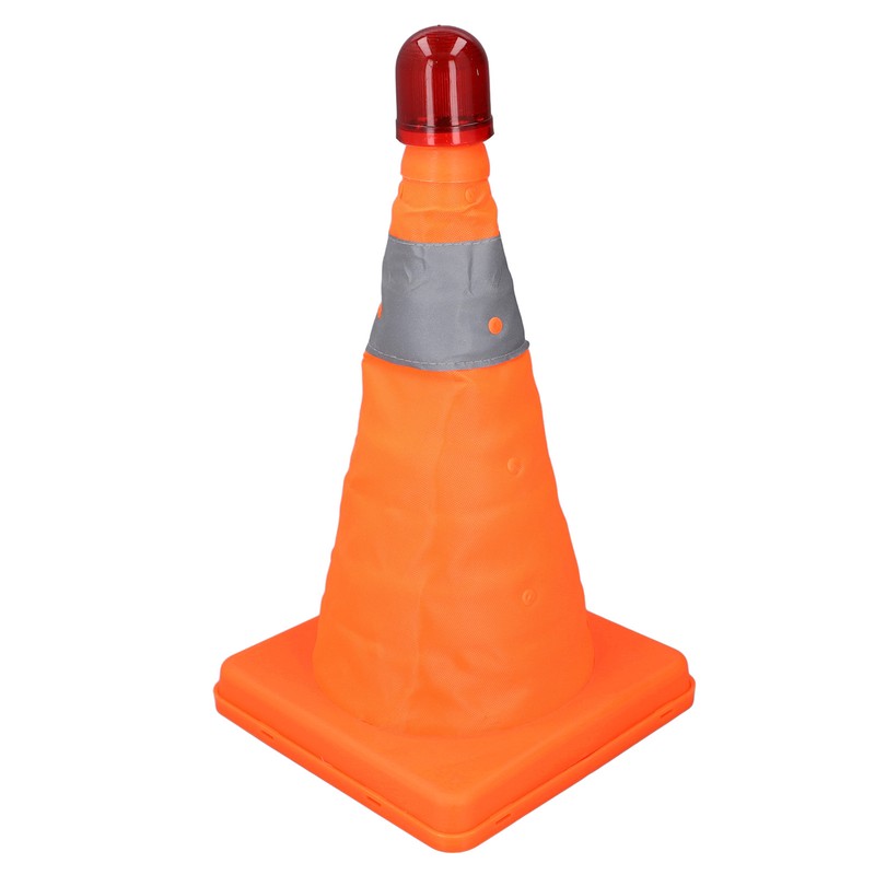2 Set 30cm Traffic Cones Foldable Reflective Strips Road Safety