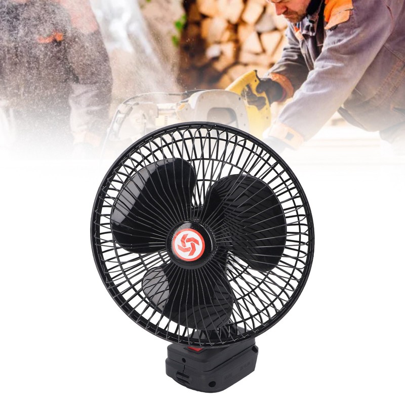 Portable Lithium Battery Fan Rechargeable 8in Multifunctional for Desk Outdoor