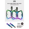 GORIX (GX-OIL11) Bicycle Pedal, Lightweight, Wide Tread, Oil Slick, Flat