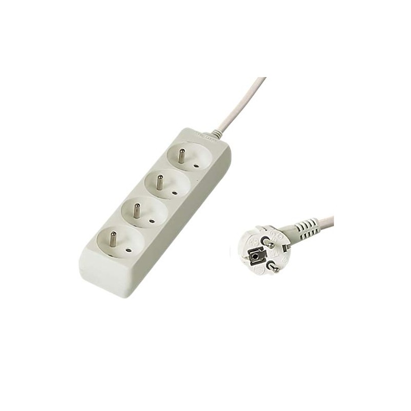 PremiumCord PP4-05 power extension - power extensions (White, White)