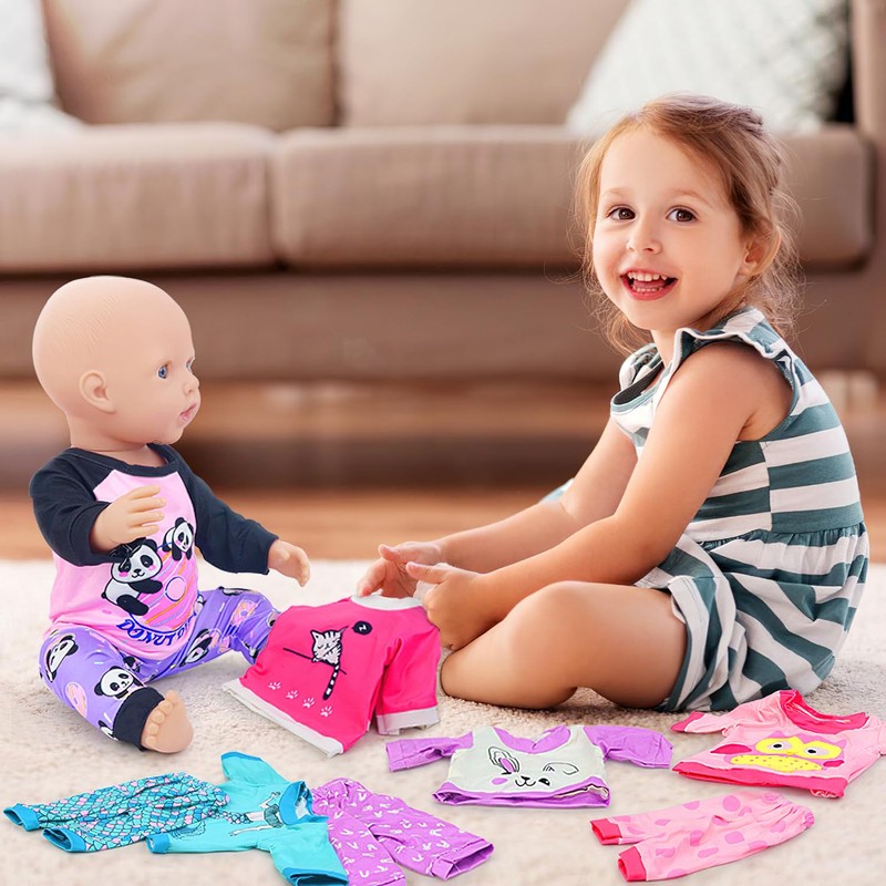 K.T. Fancy 5 Sets Baby Doll Clothes for 14-18 Inch