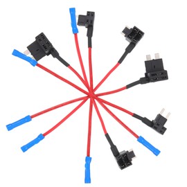 NOLITOY 6pcs Line Fuse Holder Heavy Duty Automotive Fuse Taps for Cars Rvs Gauge Wire Easy Connection Durable Design