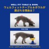 Pethroom Pet Tableware Wellfit Table & Bowl for Cats, Dogs,