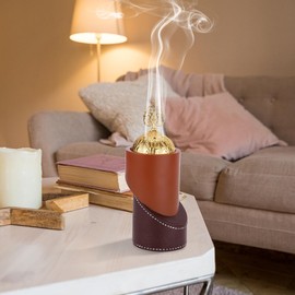 TERSCHELLING Charcoal Incense Burner, Bakhoor Burner, Frankincense Resin Incense Burner, Incense Censer, Incense Burner Holder for Yoga, Spa, Aromatherapy, Office & Home Decor(Brown)