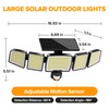 UME Solar Outdoor Lights 620 LED 4500LM, IP65 Waterproof Motion