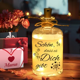 Linkax Linkax gifts for women girlfriend wife, 40 50 60 birthday gift for women mom girlfriend, LED bottle light with saying-Nice that you exist, decorative light Mother's Day gifts for mom grandma