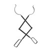 Fireplace Tong Iron Campfire Firewood Tong Log Grabber with Enlarging