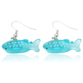 Whale Shark Earrings for Women Cute Animal Ocean Animal Jewelry Dangle Earrings (Whale Shark)