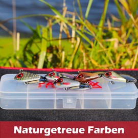 Paradox Fishing Jig Spinner Set of 5 10 g Delusory 2.0 Inch Spin Jig for Bass Fishing Perch Bait Zander Bait Pike Bait Spinner Bait Spinner Bait - Optimal Bass Bait