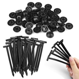 Fascette per Montaggio, Pack of 100 Black Cable Tie Buckle, Universal Nylon Cable Tie Buckle, Self-Locking Cable Tie Buckle, Cable Ties with Clip, Nylon Universal Cable Ties