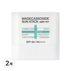 Mediheal Madecassoside Sun Stick Airy Fit SPF50+ PA++++, 10g, 2 pieces / 메디힐 마데카소사이드 선스틱 에어리 핏 SPF50+ PA++++, 10g, 2개