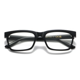 kimorn Blue Light Blocking Glasses,Anti Eyestrain & UV Protection, Rectangle Frame Glasses for Women and Men (Black Frame)