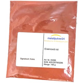 Iron Oxide Weight 250 g, Colour Red