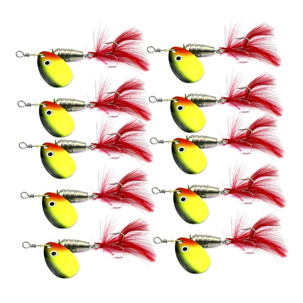 Kisangel 10pcs Metal Fishing Lures Set Sequins Baits for Carp